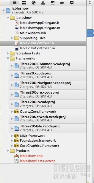 Three20 在xcode4.0上添加步骤_xcode4_11