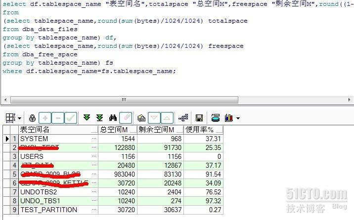 【查询Oracle表实际物理使用大小】_oracle_04