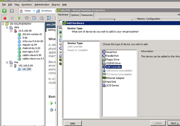 VMware ESXi 为虚拟机分配usb设备(硬盘)_51CTO博客_vmware虚拟机usb