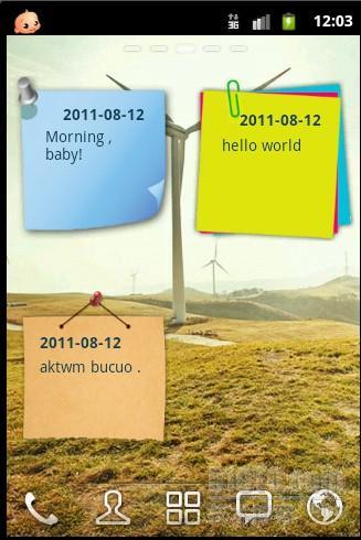 Android Widget进阶——桌面便笺程序实例的实现流程与美化设计（图）_便笺