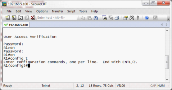 在Win7下通过SecureCRT 远程配置DynamipsGUI中的路由器_DynamipsGUI_12