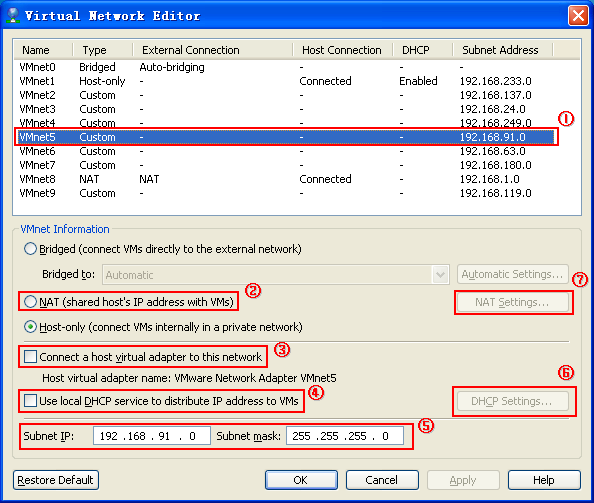 VMware7的NAT配置实验_VMware