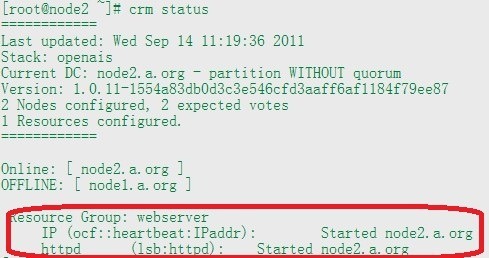 Corosync/openais+pacemaker 实现web的高可用集群_职场_09