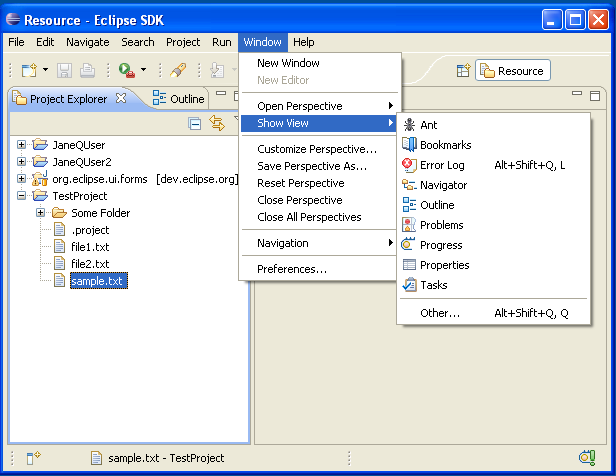 Eclipse 工作台用户指导>视图_图文_06