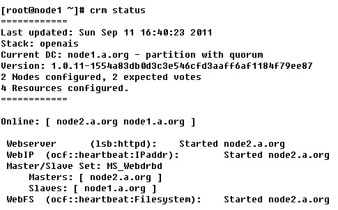 CoroSync/OpenAIS+Pacemaker+DRBD高可用集群解决方案_HA_16