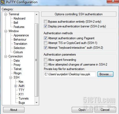 实现putty基于密钥的安全登录_密钥认证_04