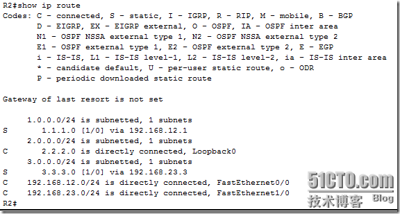 CCNA 实验三 3.2 1 静态路由_路由_10