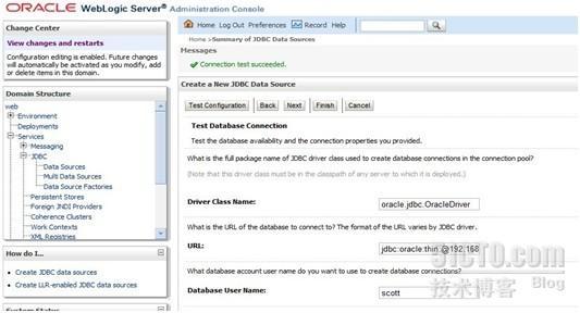 Weblogic 10.3 配置Oracle连接池_oracle_08