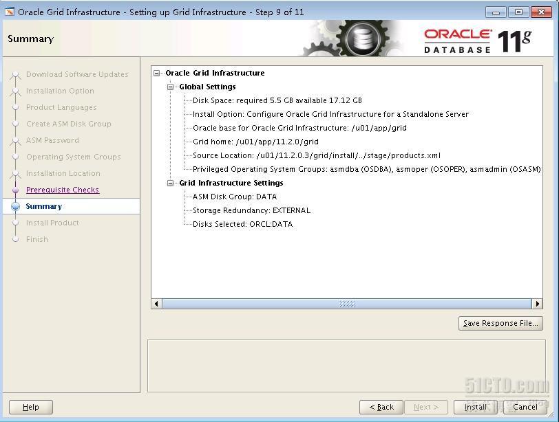 Configure ASM on Oracle 11.2.0.3_11g_09