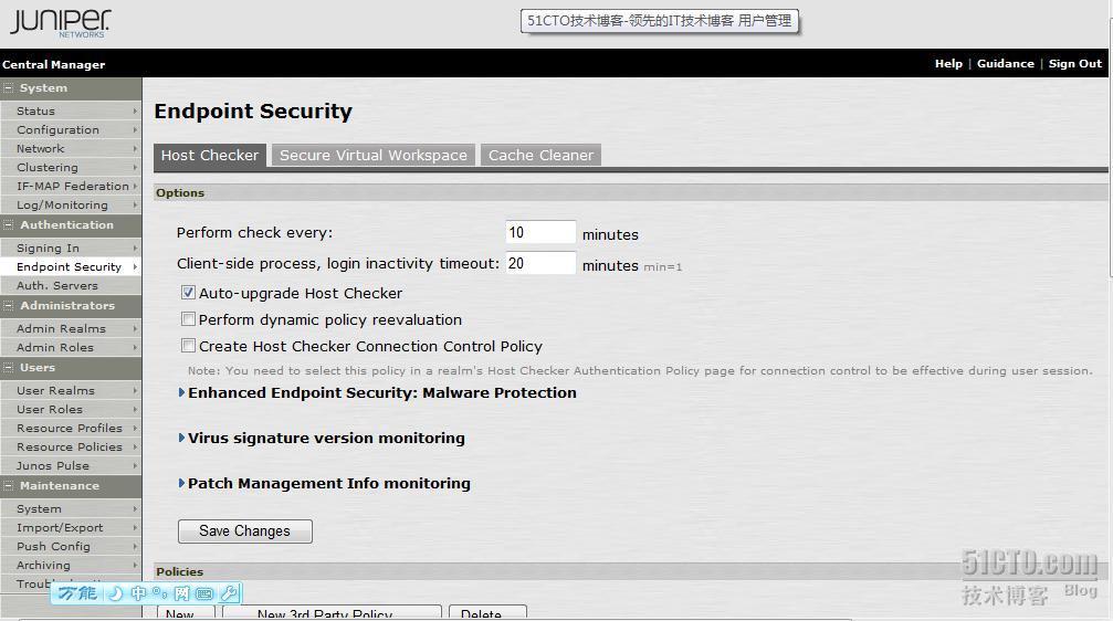 juniper ssl vpn配置主机检测MAC功能_测试