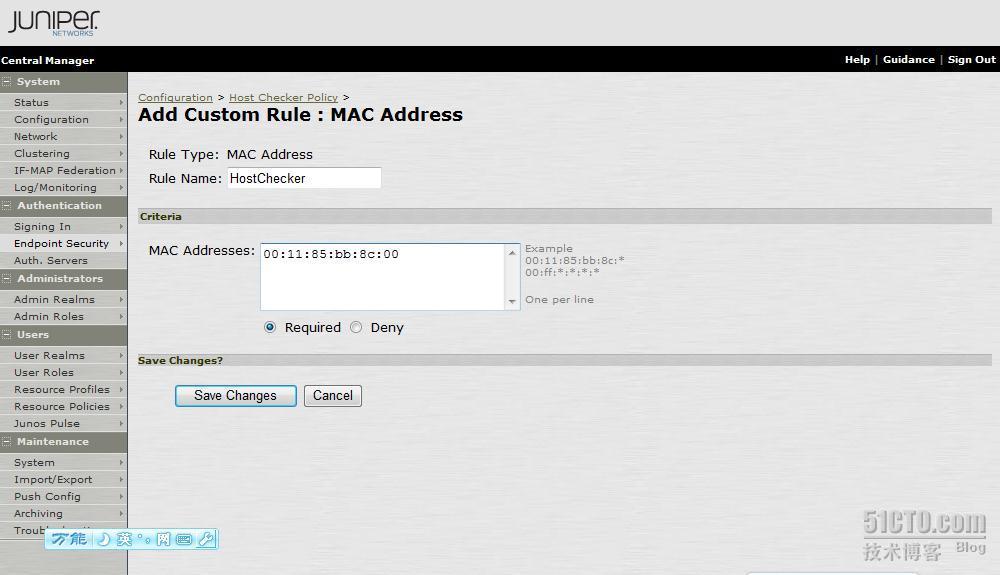 juniper ssl vpn配置主机检测MAC功能_休闲_08
