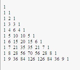 javaScript——杨辉三角_职场
