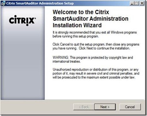 Citrix SmartAuditor安装配置手册_手册_03