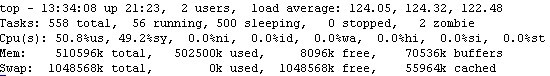 linux服务器平均负载上100，原因分析_ps