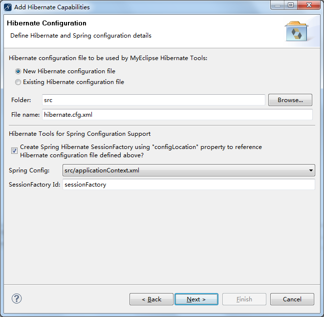 Struts2.0 + Spring2.5 + Hibernate3.3开发环境的配置（1）_Hibernate_06