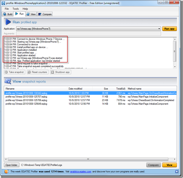 Windows phone 7应用之代码性能分析工具——Profile_Windows phone 7_12