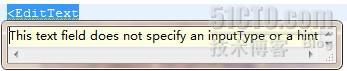 编辑控件的警告提示是：This text field does not specify an inputType or a hint_休闲