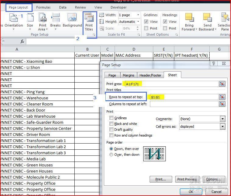 excel2010中如何让标题出现在每个打印页上？_休闲