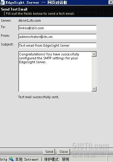 EdgeSight for XenApp Email告警 SMTP 配置_EdgeSight_03