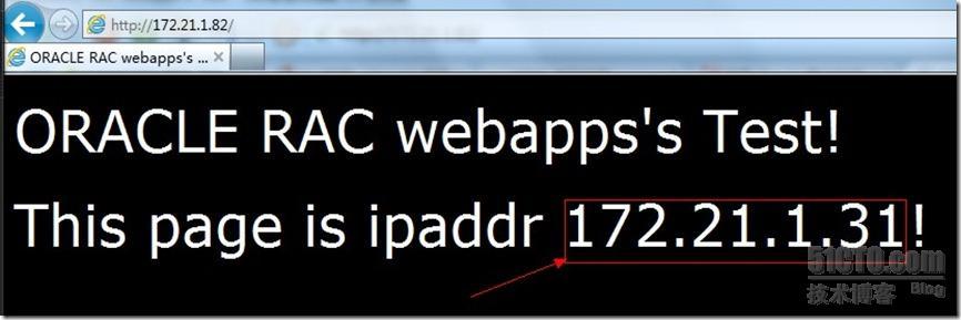 ORACLE RAC－－webapps测试_web_03