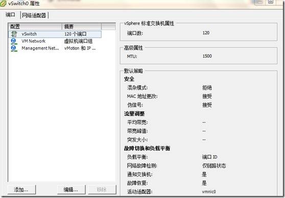 配置虚拟交换机vSwitch_Vmware ESX _02