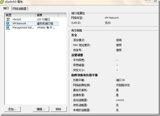 配置虚拟交换机vSwitch_Vmware ESX _04