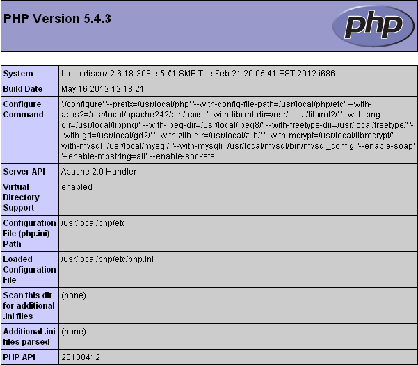 Linux下LAMP环境的安装之编译安装过程(四)_local