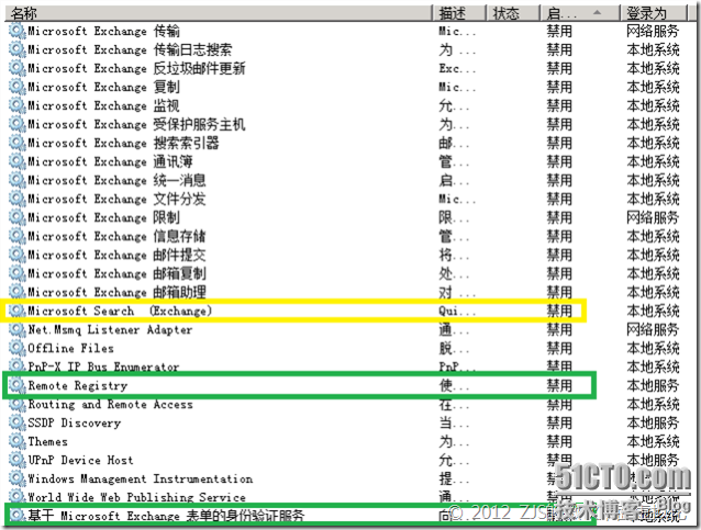 Exchange 2010升级补丁时的服务状态变化_服务禁用_03