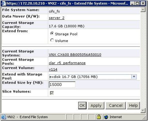 VNX simulator添加新硬盘并扩展分区_添加硬盘_06