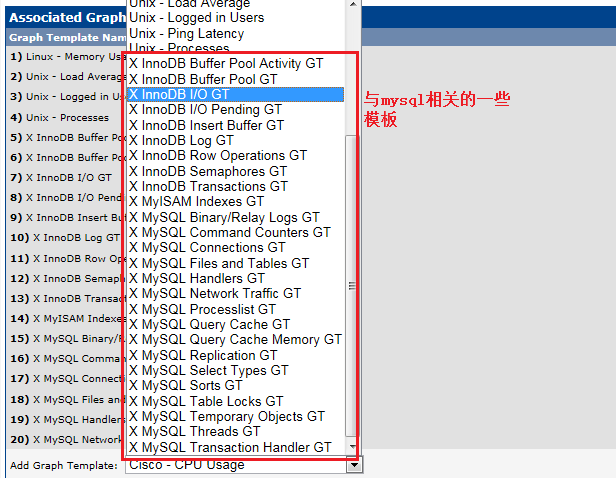 linux下Cacti网络监控之监控Mysql服务器_Cacti_17