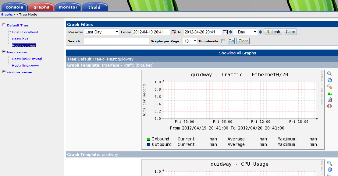 linux下Cacti网络监控之监控华为quidway s2000交换机_linux_13