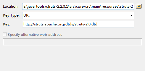 eclipse中增加对struts.xml配置的提示_eclipse提示struts.xml