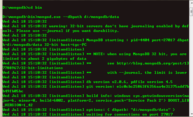 MongoDB安装和基本运用_基本操作