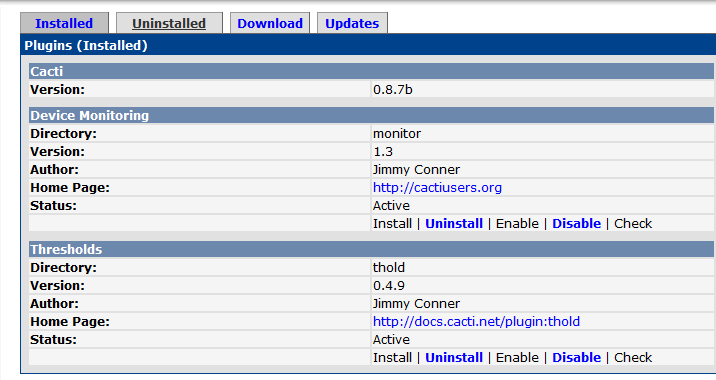 Cacti中文版安装汉化插件管理支持Plugin Architecture_中文版