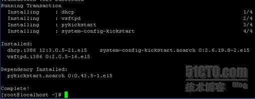  Red hat enterprise 5 +vsftp+tftp+dhcp+kickstart人值守安装_linux 无人自动安装_03