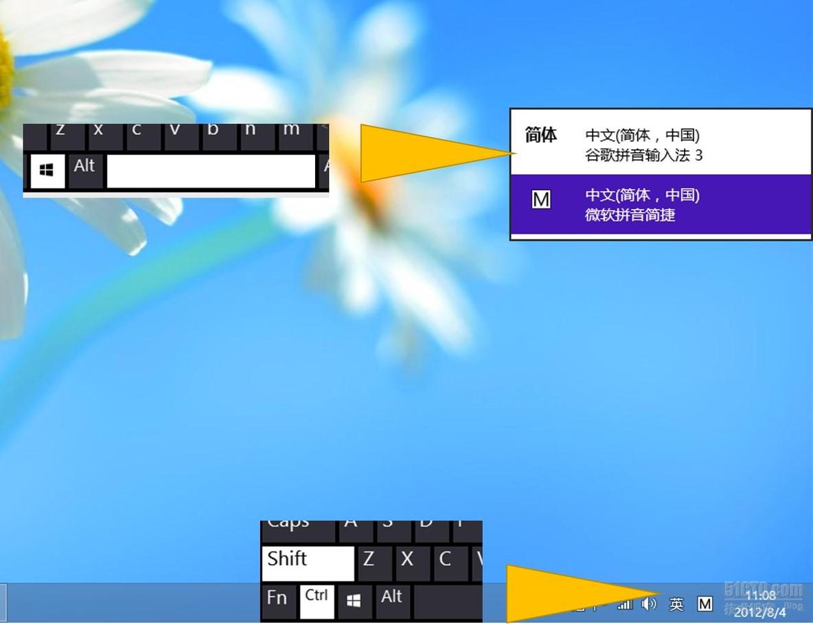 图说：如果Windows 8 Ctrl+Shift不能切换输入法 _切换输入法