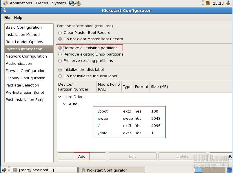 PXE+KickStart+DHCP+NFS无人值守linux安装_无人值守linux安装_05