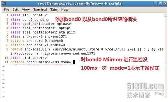 Linux多网卡绑定bonding_主备模式_07