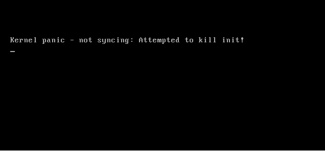 Kernel panic – not syncing: Attempted to kill init_syncing  kill init_05
