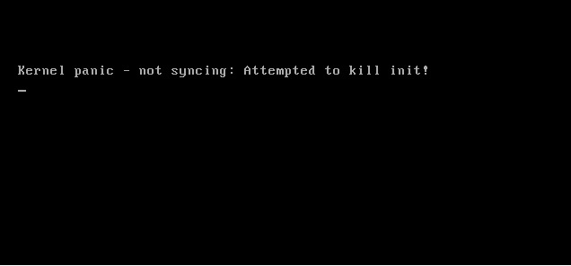 kernel panic - not syncing:Attempted to kill init解决办法_linux rescue