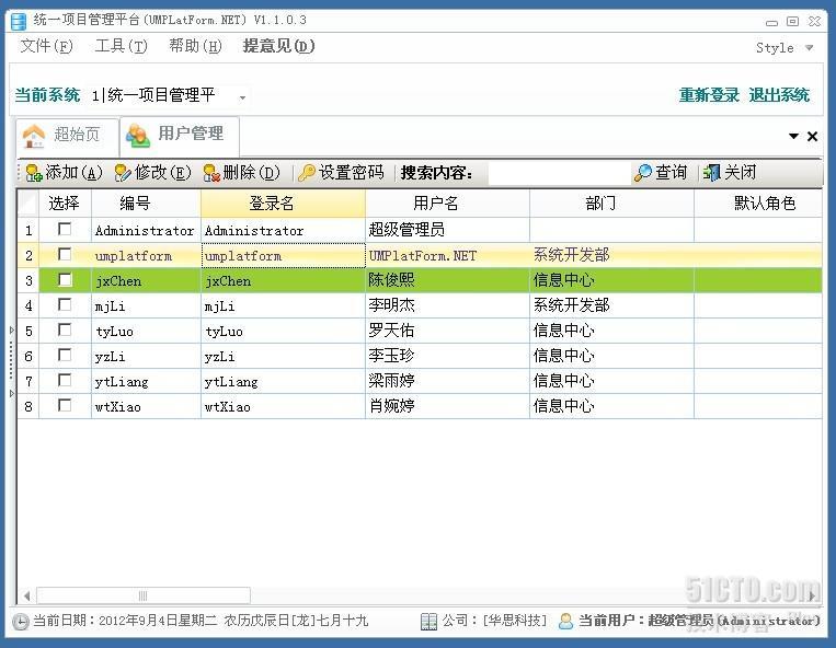 统一项目管理平台（UMPlatForm.NET）-4.5 用户管理模块_平台架构