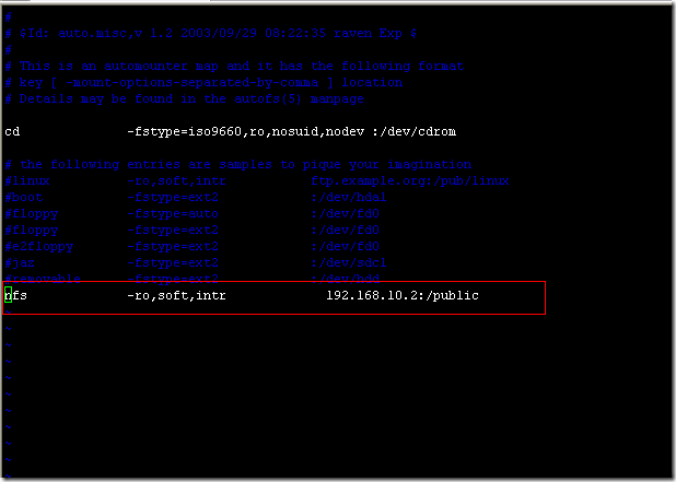 linux中nfs的自动挂载_的_03