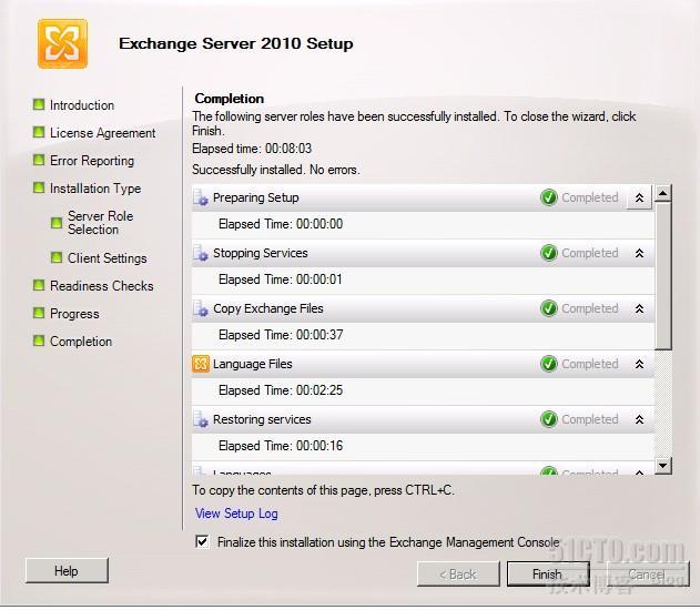 Exchange2010部署---MailBox角色安装_Exchange2010_07