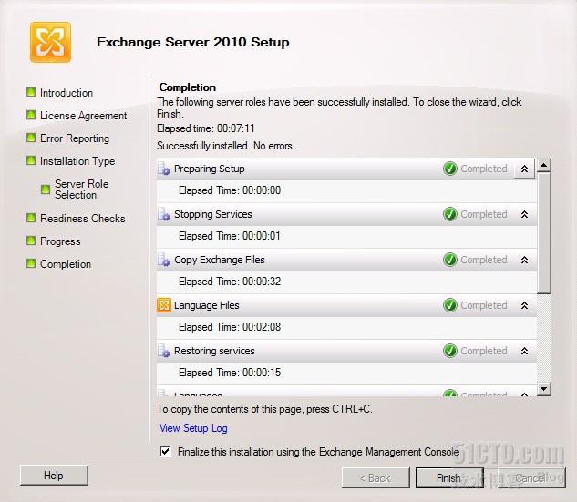 Exchange2010部署---HUB角色安装_HUB_06