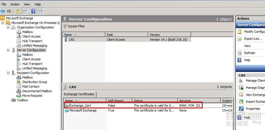 Exchange2010部署---CAS证书申请及安装_部署_28