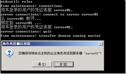 关于FSMO操作主机角色的转移_角色转移_32
