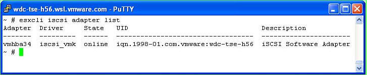 使用命令行查看iSCSI SW Initiator配置及网络_iscsi