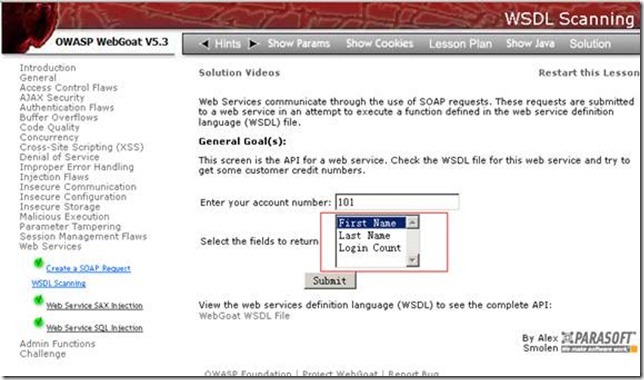 Webgoat 笔记总结 Web Services II_border