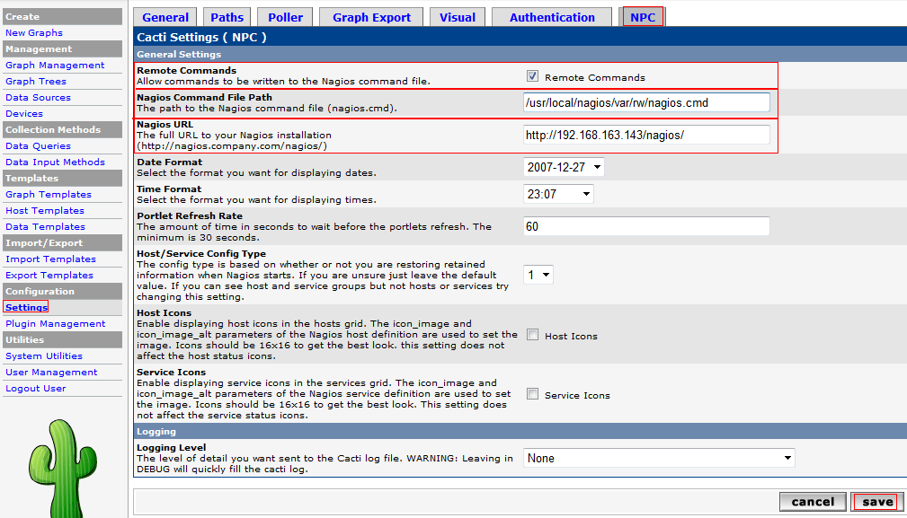  cacti + nagios + npc 整合部署_nagios_07