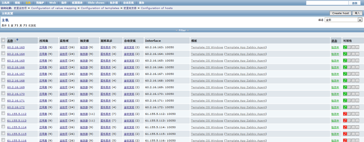 Zabbix 添加主机和报警设置_zabbix_14